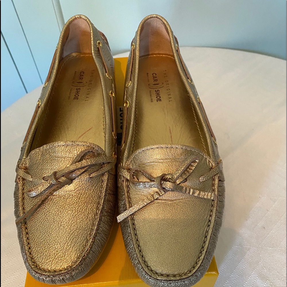 NEW The Original Car Shoe in gold